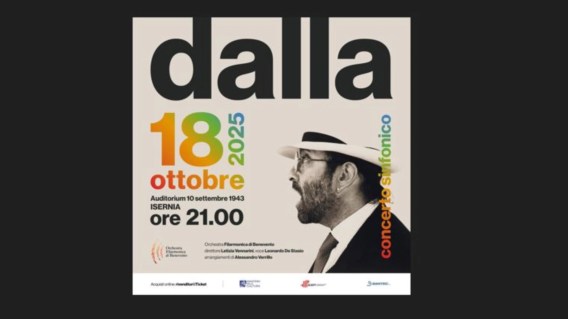 Il Lucio Dalla Sinfonico dell’OFD ad Isernia. Trasferta molisana per l’orchestra Filarmonica di Benevento.